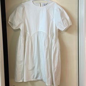 Collusion White Babydoll Dress